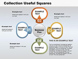 Collection Useful Squares PowerPoint Charts