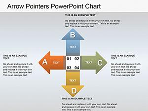 Arrow Pointers Step PowerPoint Charts Template | Presentation