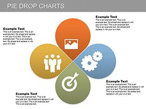 Pie Drop PowerPoint Charts