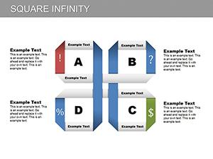 Square Infinity PowerPoint Charts Template - Download Now