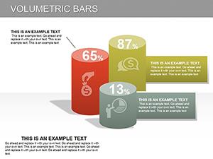 Volumetric Bars PowerPoint Charts