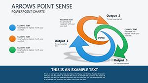 Arrows Point Sense PowerPoint charts