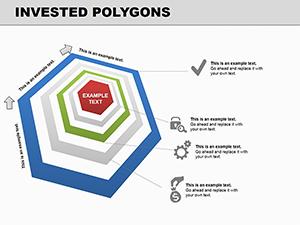 Invested Polygons PowerPoint Charts Template