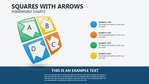 Squares With Arrows PowerPoint Charts Template - Download Presentations