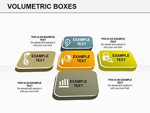 Volumetric Boxes PowerPoint Charts