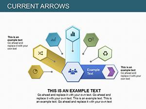 Current Arrows PowerPoint charts Template