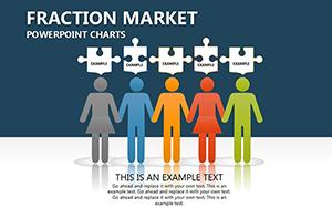 Fraction Market PowerPoint charts