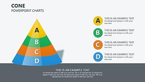 Cone PowerPoint Charts Template: Download PPTX