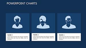 Users Social Networks PowerPoint charts