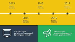 Timelines Stories Archive PowerPoint Charts Template - Download Now
