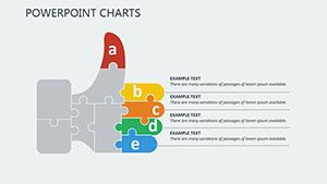 Puzzles Multiple Choice PowerPoint Charts Template | Presentation