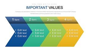 Simple Chevron Steps Free PowerPoint Charts - Download PPTX