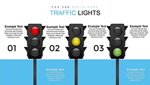 Traffic Lights PowerPoint charts and shapes