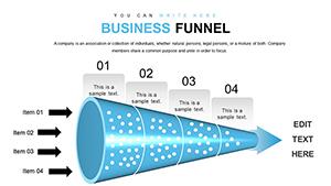 Free Business Funnel PowerPoint Chat Template