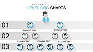 Level Organization PowerPoint chart template