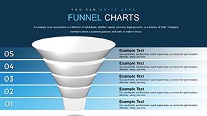 Funnel PowerPoint Charts Template for Presentation