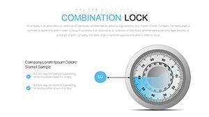 Combination Lock PowerPoint Charts Template - Download PPTX