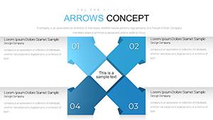 Arrows Concept Free PowerPoint Charts Template - Download PPTX