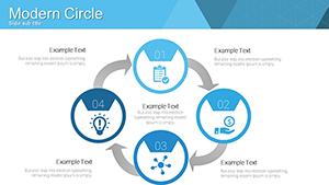 Analytical Circles PowerPoint Charts Template: PPTX Presentations