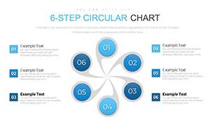 6 Step Circular PowerPoint Chart Template: Download
