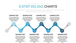 Step Zig Zag PowerPoint charts