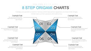 8 Step Origami PowerPoint Charts Template | Presentation Graphics