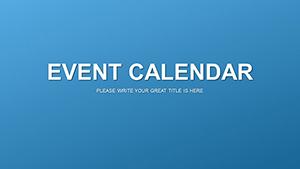 Event Calendar PowerPoint charts