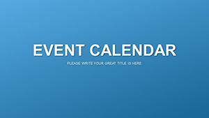 Event Calendar PowerPoint Charts Template | Download