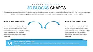 3D Blocks PowerPoint Charts Template for Professional Presentations