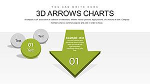 3D Arrows Effective PowerPoint Charts | Download Template Presentation
