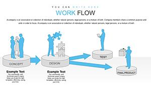 Work Flow PowerPoint charts