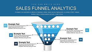 Sales Funnel Analytics PowerPoint Charts Template