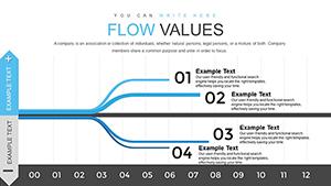 Flow Data Analysis PowerPoint charts