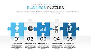 Business Puzzles with Answers PowerPoint Charts Template