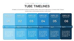 Download Tube Timeline PowerPoint Charts Template - Modern PPT