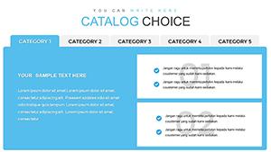 Catalog Choice PowerPoint Charts - Presentation Template