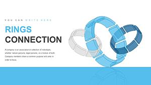 Rings Connection PowerPoint charts