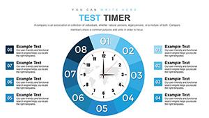 Time Clock Dial PowerPoint Charts Template: Download PPTX