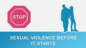 Preventing Sexual Violence PowerPoint Charts - Template Presentation