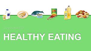 Infographic Healthy Eating PowerPoint charts