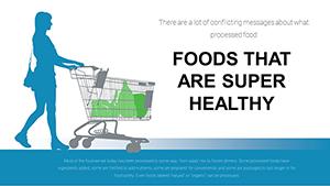 Healthy Foods Infographic PowerPoint Charts Template