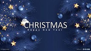 New Year Greetings to Partners PowerPoint Charts - Presentation Templates