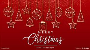 Merry Christmas and Happy New Year Wishes PowerPoint Charts