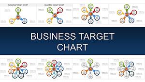 Business Target PowerPoint charts for presentation
