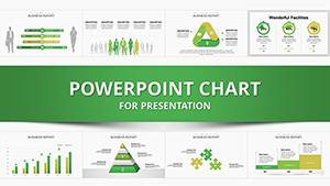 Manager PowerPoint charts template for presentation
