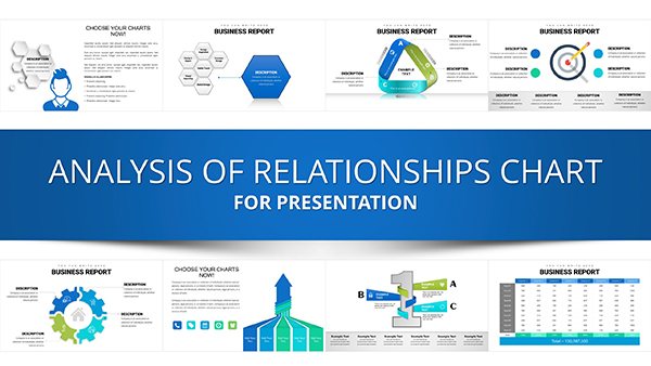 Analysis of Relationship PowerPoint Charts Template