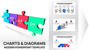 3D Puzzle Charts Template for PowerPoint - 48 Editable Slides thumbnail