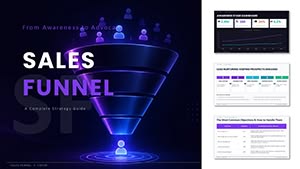 Sales Funnel PowerPoint Template with Editable Charts