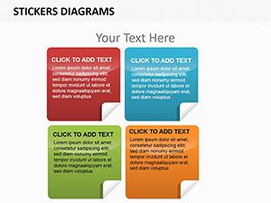 Stickers PowerPoint diagram template