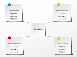 Paper Stickers PowerPoint diagrams